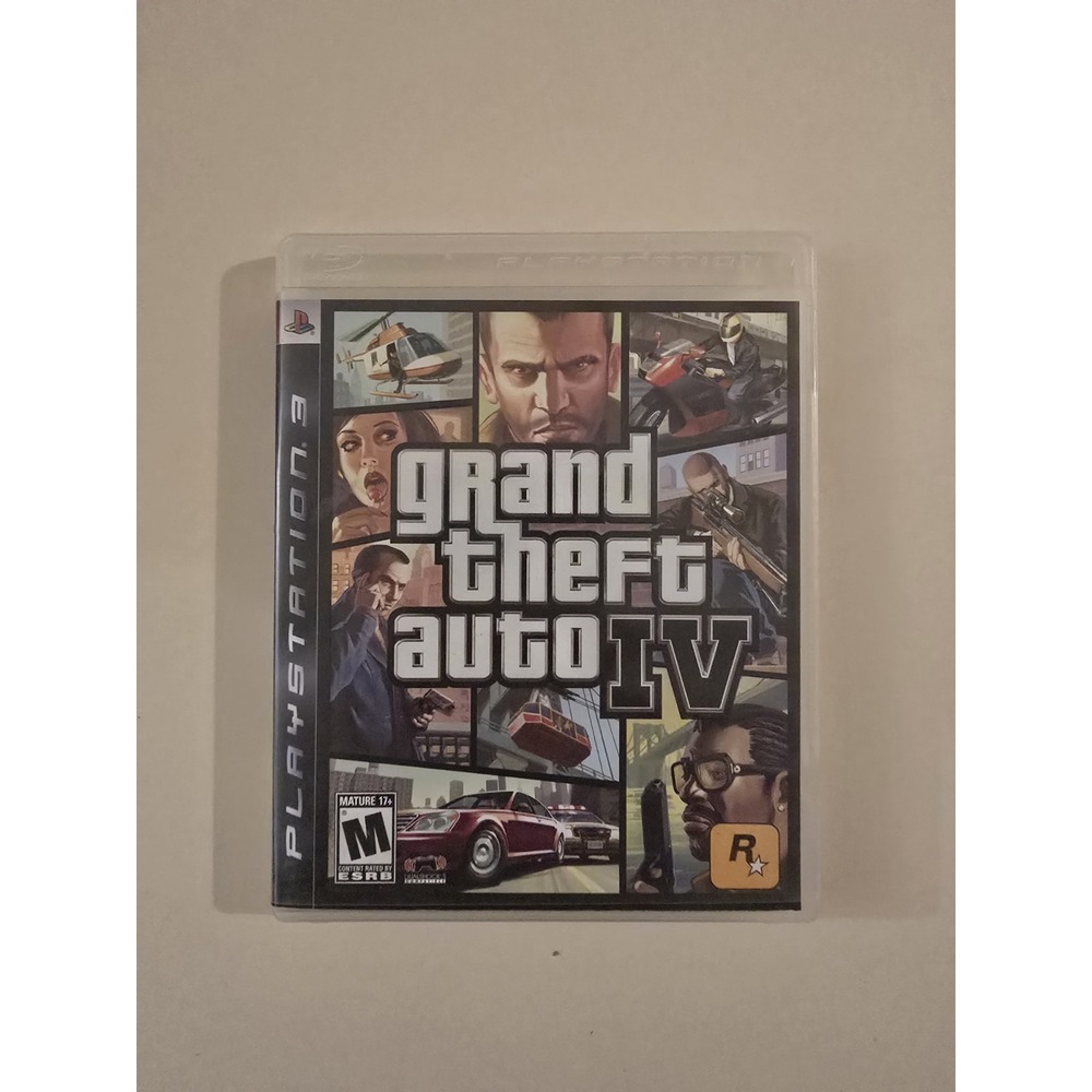 Grand Theft Auto IV (PlayStation 3, 2008) w/Liberty City Guidebook and Map